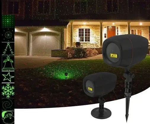 Лазерна установка вулична RD-8008 RGB + пульт, Стробоскоп лазерний, Світломузика M14573 фото