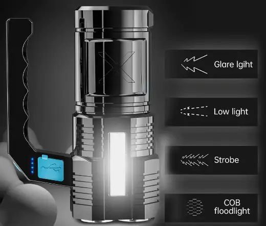 Ліхтарик Multi Fuction Portable Lamp водонепроникний. Світлодіодний ручний ліхтар із зарядкою від USB 2054121563 фото