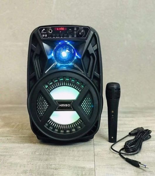 Акумуляторна бездротова Bluetooth колонка Kimiso QS-3603 (6.5") з мікрофоном та підсвічуванням G3603 фото