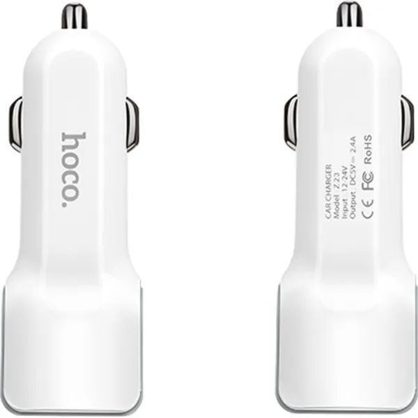 Адаптер ОЗУ Hoco Z23 dual-port car charger 2USB 2.4A sp7087 фото