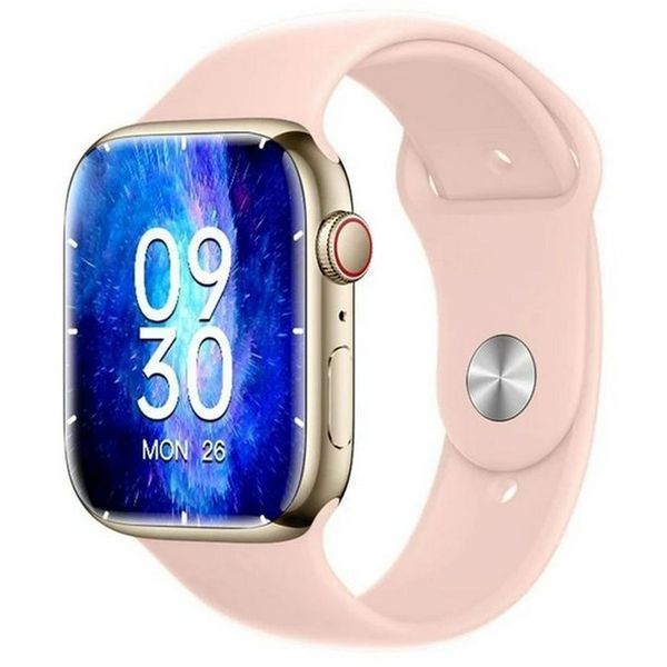 Смарт-годинник Smart Watch GS7 Pro Max, 45 мм, дзвінки, бездротова зарядка рожевий pan7417 фото