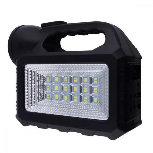 Багатофункціональний LED ліхтар Cclamp GD-101 із сонячною панеллю, 3 лампочки, повербанк GD-101 фото