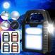 Ліхтар кемпінг переносний HB-9707A-1LED+COB+LED, power bank, Li-Ion акумулятор, сонячна батарея, ЗУ microUSB 509541200 фото 3