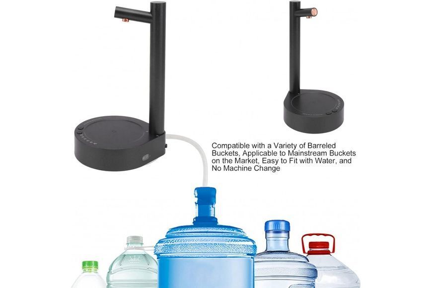 Электронный настольный умный диспенсер/насос для воды с USB зарядки WATER DISPENSER черный m16370 фото