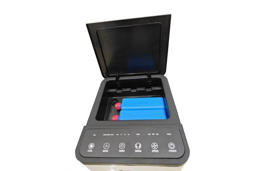 Охолоджувач повітря Germatic DY-30A, (120W, сенсорні кнопки, пульт, екран, колеса, автообіг, ємність - 5,5л, 2 контейнери для льоду) M14926 фото