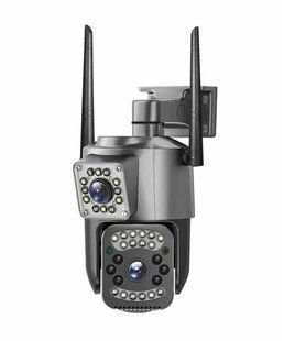 Вулична WIFI камера відеоспостереження поворотна Smart Home Camera SC03 V380 Pro на два об'єктиви Sp8761 фото