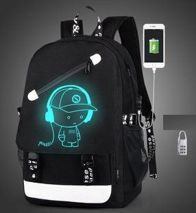 Рюкзак Senkey & Style Music з USB світиться в темряві 205520001235489 фото