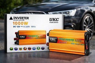 Преобразователь 12V в 220В, автомобильный инвертор 1000W UKC AC/DC SSK sp1973 фото