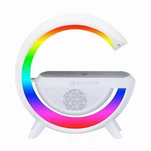 Розумний світильник/Нічник з бездротовою зарядкою для телефону/Bluetooth-колонка ME888 фото