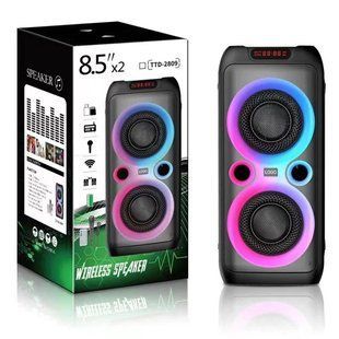 Колонка Bluetooth Wireless Speaker TTD-2809, 20Вт з караоке мікрофоном та пультом керування та підсвічуванням VEN-1358-TTD-2809-C34 фото