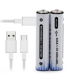 Комплект батареек 2хААА с разъемом Type-C на 1.5V/1350mWh sp10598 фото