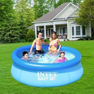 Сімейний надувний басейн (244*76) Easy Set Intex 28110/2419 л круглий 6903136683014 фото