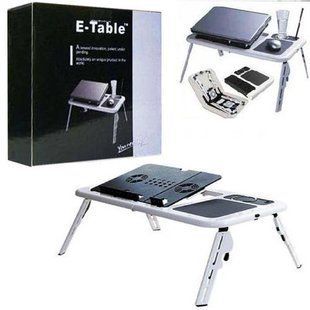 Стіл-підставка для ноутбука E-Table з охолодженням та регулюванням нахилу та висоти sp2002554 фото
