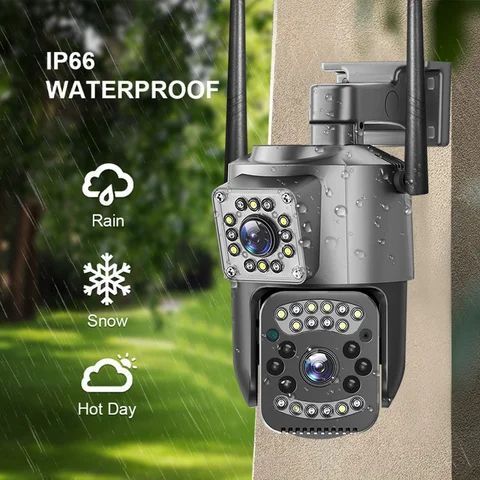 Вулична WIFI камера відеоспостереження поворотна Smart Home Camera SC03 V380 Pro на два об'єктиви Sp8761 фото