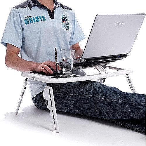 Стіл-підставка для ноутбука E-Table з охолодженням та регулюванням нахилу та висоти sp2002554 фото