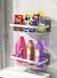 Металева полиця для ванної самоклеюча Bathroom shelf до 10 кг GREY G6410 фото 5