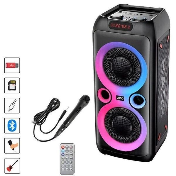Колонка Bluetooth Wireless Speaker TTD-2809, 20Вт з караоке мікрофоном та пультом керування та підсвічуванням VEN-1358-TTD-2809-C34 фото