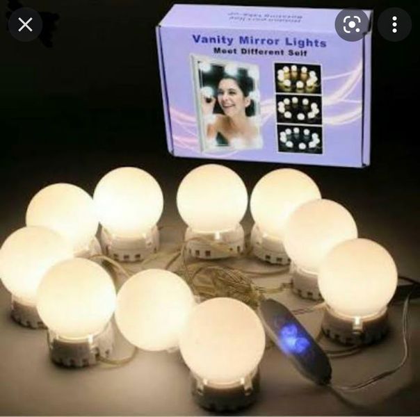 LED лампочки 10 шт для дзеркала 3 режими Mirror lights-meet different живлення USB 5098525 фото