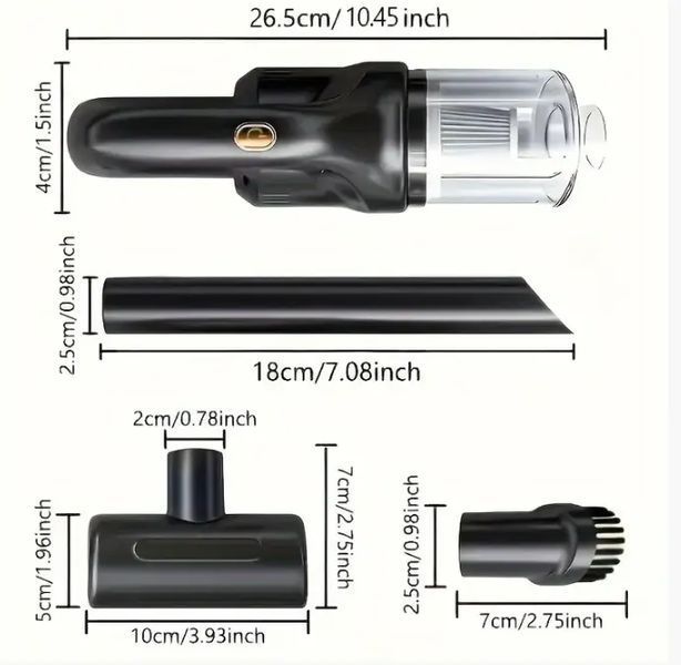 Автомобільний бездротовий пилосос Car vacuum cleaner AND XL-1452 2054340 фото