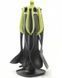 Набір кухонного приладдя ЗЕЛЕНИЙ KITCHEN TOOLS, 7 предметів Кухонний набір з підставкою GK5005 фото 3