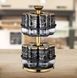 Органайзер на підставці для спецій 12 банок BLACK-GOLD M16297 фото 1