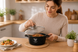 Чорна Каструля Top Kitchen з мармуровим покриттям та скляною кришкою TK00051 20 см 2,1л TК51/1 фото 2