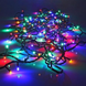 Світлодіодна Гірлянда нитка 201 led RGB різнокольорова (чорний провід) sa0.95*5432176 фото 2