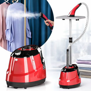 Вертикальний відпарювач для одягу Garment Steamer 2000W / Червона Парова праска для всіх видів тканини G7722 фото