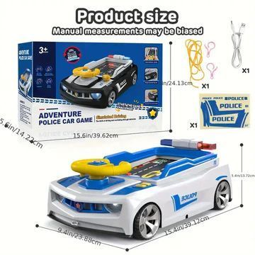 Дитячий симулятор водіння / Ігровий гоночний симулятор Adventure Racing Car Блакитний Axm15970/3 фото