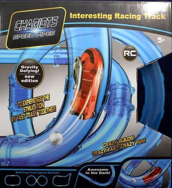 Трубки, що світяться, CHARIOTS SPEED PIPES / трубопровідний автотрек / гоночний трек (27 деталей) 54069823331 фото