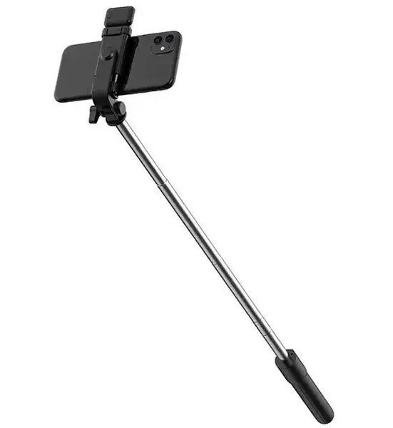 Селф палиця, штатив-монопод для телефону з Bluetooth пультом та LED світлом Selfie Stick DF-01S AND 5222 (чорний) 2054041 фото