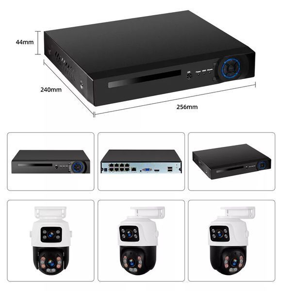 Комплект видеонаблюдения проводной с просмотром через 3G сеть DVR KIT 4ch металл HD набор на 4 камеры с регистратором sp9592 фото