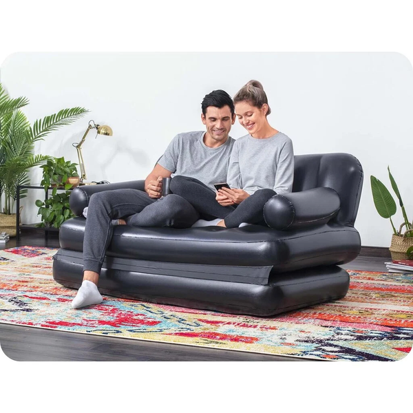 Надувний диван-трансформер зі спинкою Bestway 190х150х65 см 2128640 фото