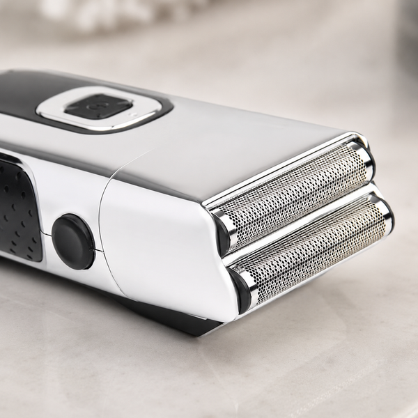 Бритва VGR V 332 Silver / Шейвер сітковий на USB / Електробритва з подвійним лезом та триммером sp10654 фото