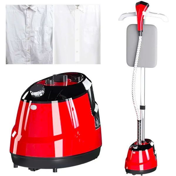Вертикальний відпарювач для одягу Garment Steamer 2000W / Червона Парова праска для всіх видів тканини G7722 фото