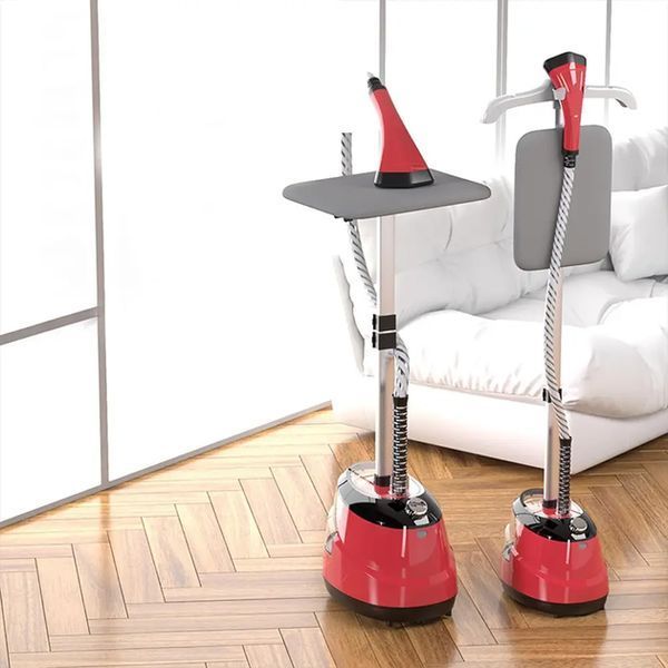 Вертикальний відпарювач для одягу Garment Steamer 2000W / Червона Парова праска для всіх видів тканини G7722 фото