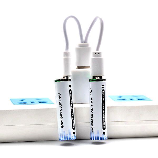 Комплект батарейок 2хAA з роз'ємом Type-C на 1.5V/3500mWh sp10597 фото
