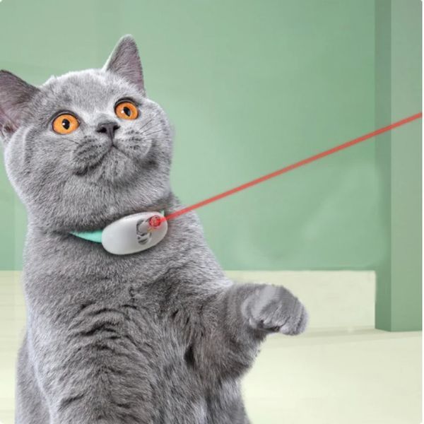 Розумний лазерний нашийник для кішок та кішок Laser Collar інтерактивна смарт із вбудованим лазером 2053573 фото