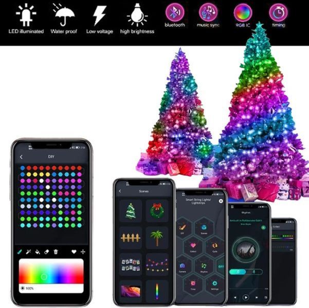 Гірлянда вуличні вогні 3M Smart Bluetooth App Control світлодіодна LED 5093302 фото