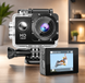 Экшн камера A7 FullHD, спортивная, влагозащита, с креплением 1080P MicroSD 205526 фото 1