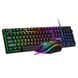 Ігровий комплект клавіатура та миша навушники килимок 4в1 Linmoni TF-400 Kit з RGB підсвічуванням для геймерів n852369 фото 8