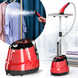 Вертикальний відпарювач для одягу Garment Steamer 2000W / Червона Парова праска для всіх видів тканини G7722 фото 1