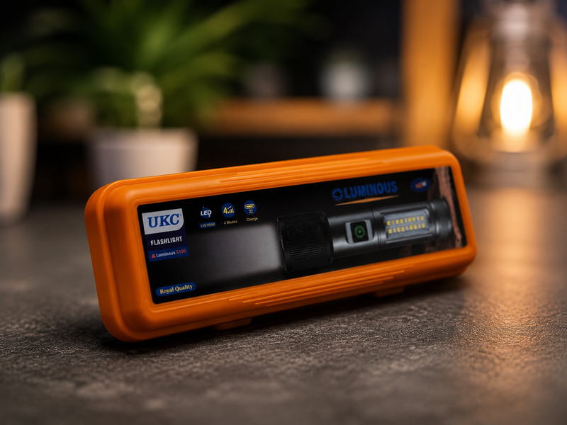 Акумуляторний ручний ліхтарик UKC Luminous S100 / Ручний акумуляторний ліхтарик / Ліхтар-світильник з бічними діодами sp10486 фото