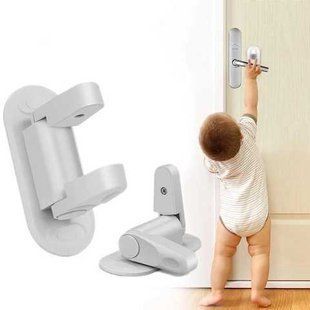 Дитячий замок блокатор на дверні та віконні ручки клямка Door Lever Lock обмежувач відчинення дверей Jav778541 фото