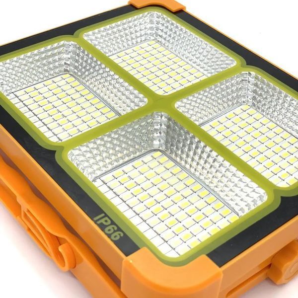 Портативна сонячна батарея універсальна для заряду Power bank Solar LED light D8 12000 mAH 509852140 фото