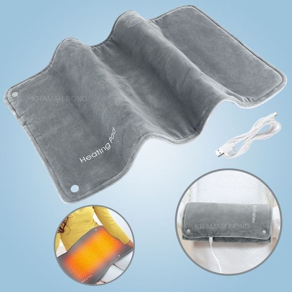 Грелка електрична Heating Pad Type-C USB 5V/2А для полегшення судом та болів у спині та шиї G8987 фото