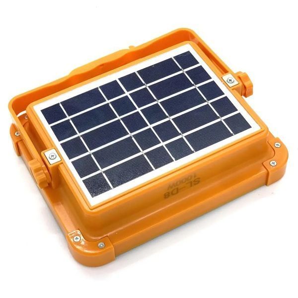 Портативна сонячна батарея універсальна для заряду Power bank Solar LED light D8 12000 mAH 509852140 фото