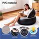 Надувне крісло AIR SOFA / Надувне велюрове крісло 80&times;80&times;67см Бежевий G6827/1 фото 6