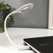 Гнучка USB лампа з голосовим керуванням із зарядкою від Power bank біла / Світлодіодний ліхтар LK-50 21256320 фото 4