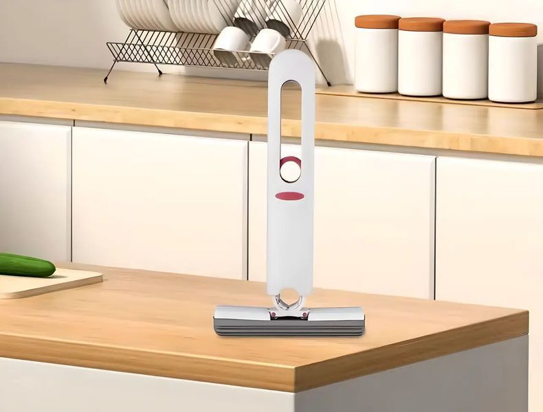 Портативне диво міні швабра MINI MOP з автовіджимом, легка, для прибирання будинку, авто Spartak1010 фото